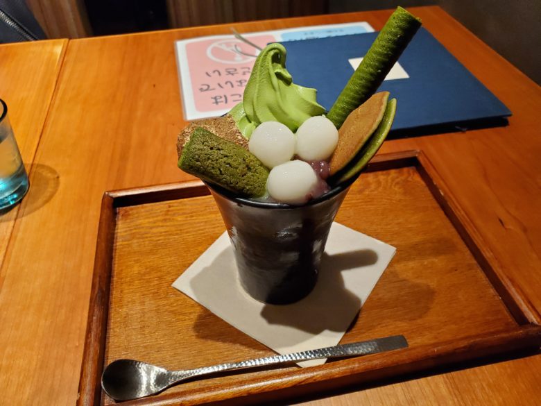 翠泉パフェ お濃い抹茶味